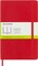 Classic Notebook, Soft Cover, Large (5" X 8.25") Plain/Blank, Scarlet Red, 192 Pages